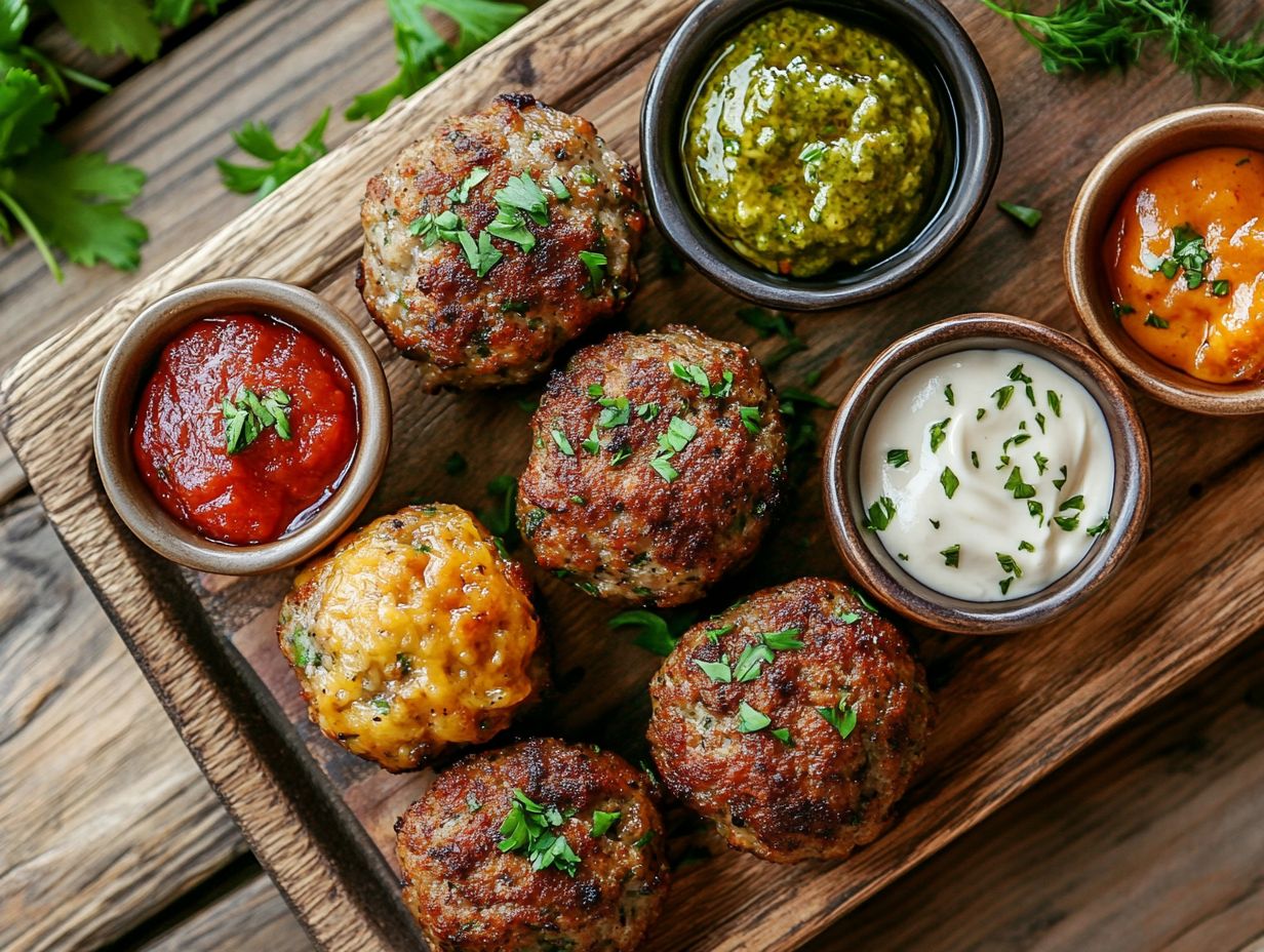 Delicious Asian-Inspired Turkey Meatballs served on a plate.