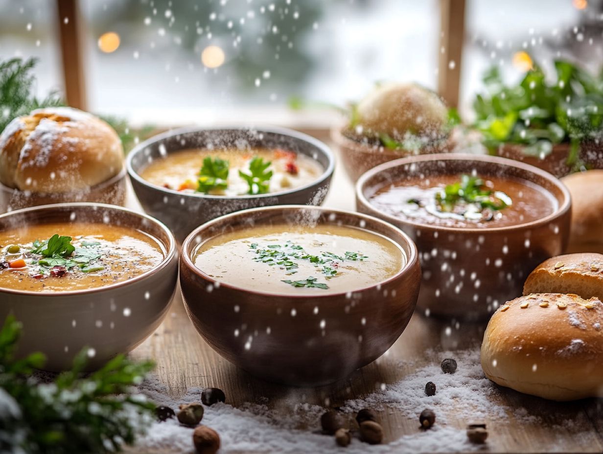 A bowl of hearty Beef and Vegetable Soup with low-carb ingredients.