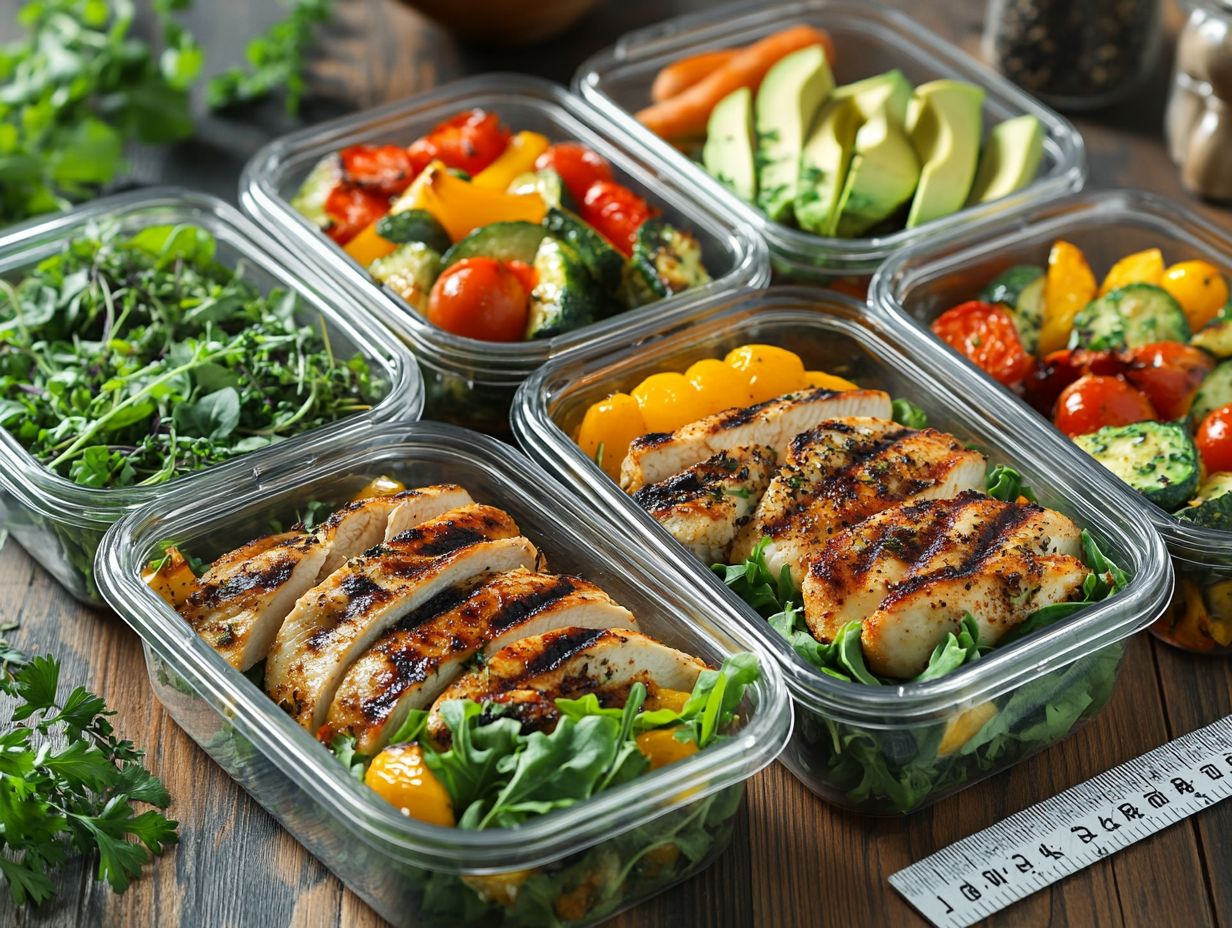 A variety of keto meal prep ideas for weight loss