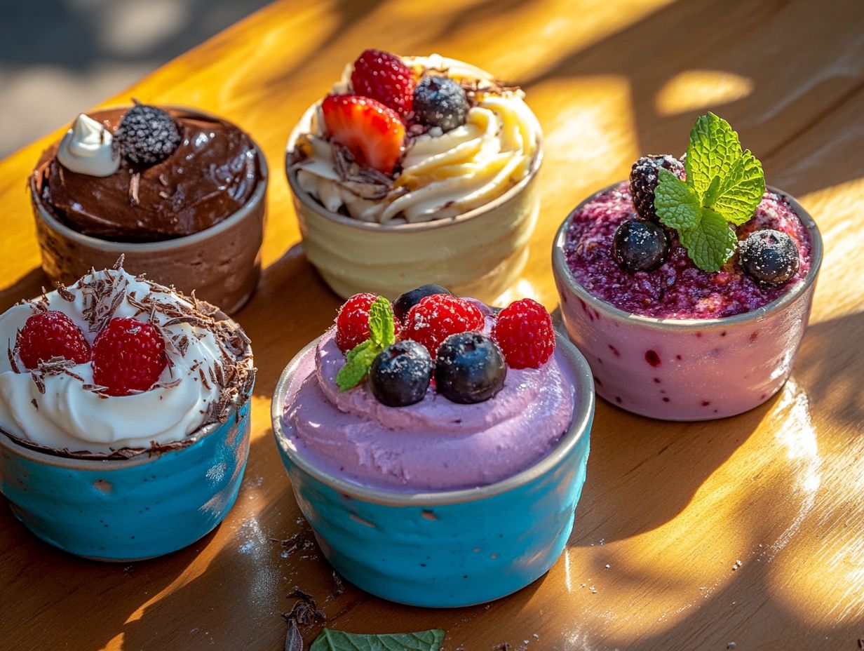 A refreshing array of keto desserts for summer enjoyment.