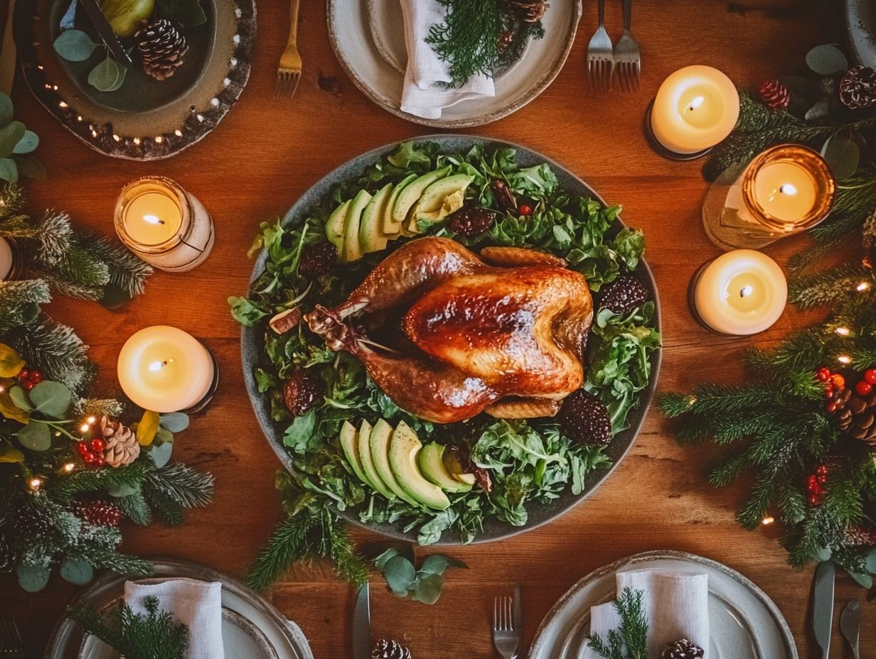 Tasha's Guide to Low-Carb Festivities with a festive setup