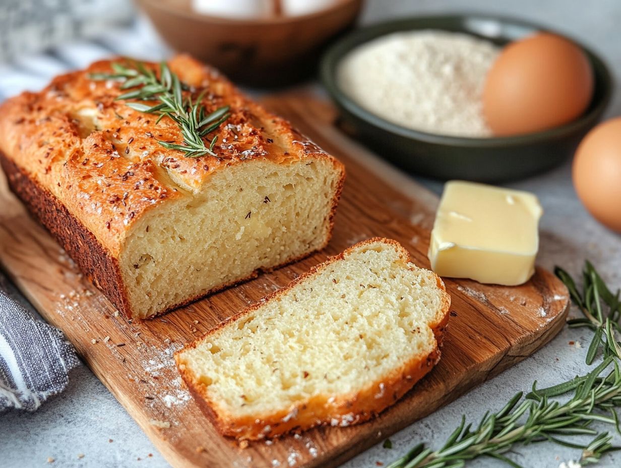 Delicious keto-friendly bread with key takeaways.