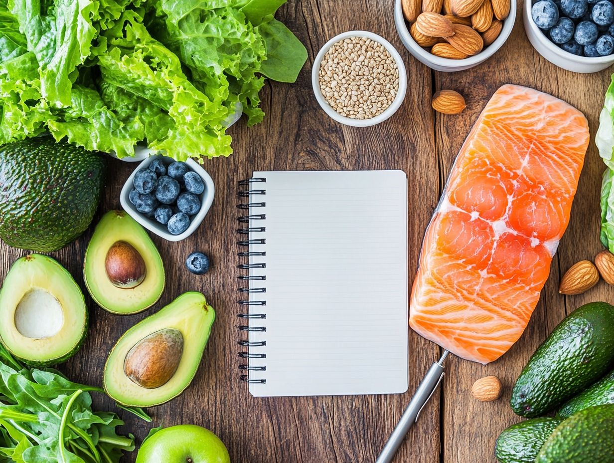 A variety of nutrient-dense foods suitable for the Keto Diet.