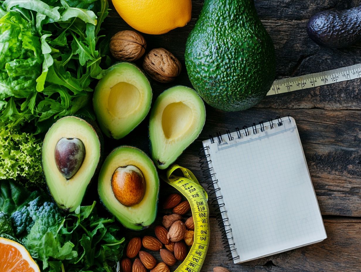 Visual tips for staying on track with the Keto Diet.