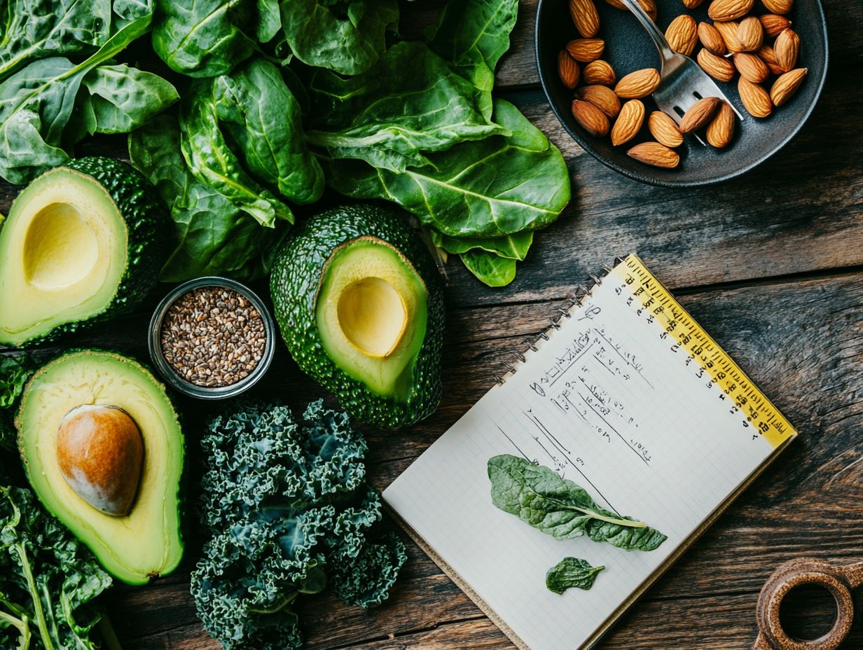 A colorful assortment of low-carb vegetables ideal for a ketogenic diet.