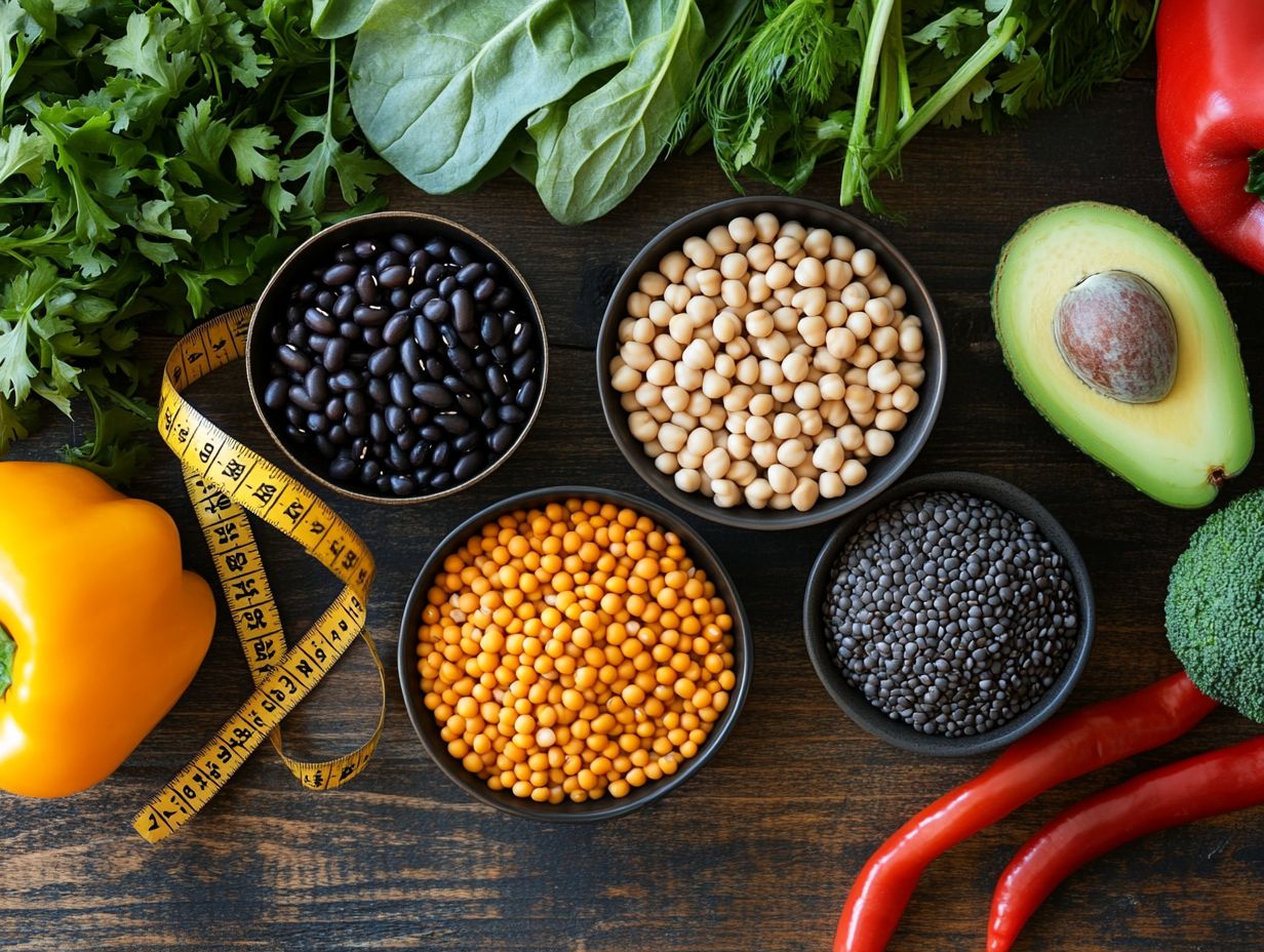 Image depicting various legumes suitable for a keto diet