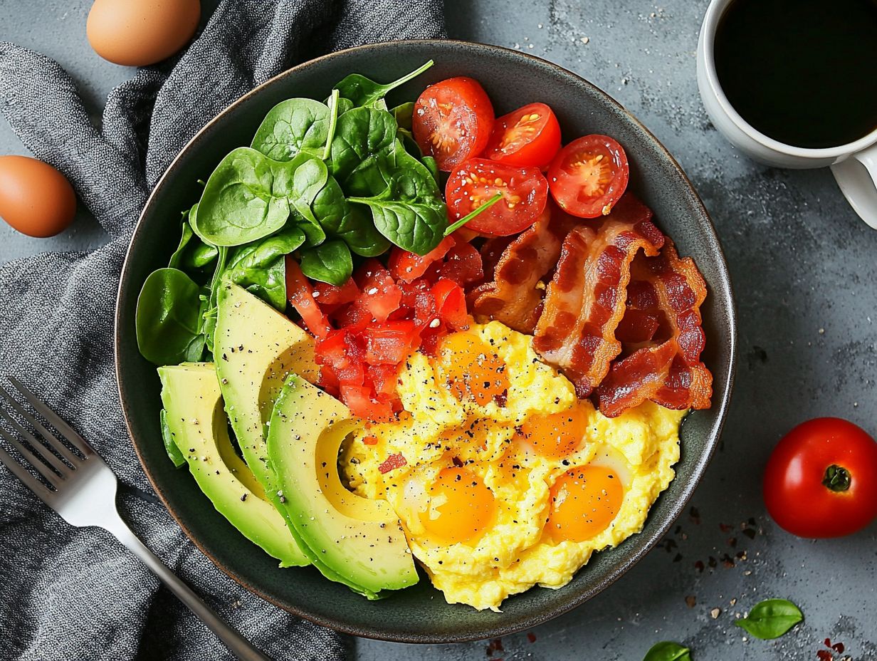 What is a keto-friendly breakfast bowl? (Featuring easy to make and low carb options)