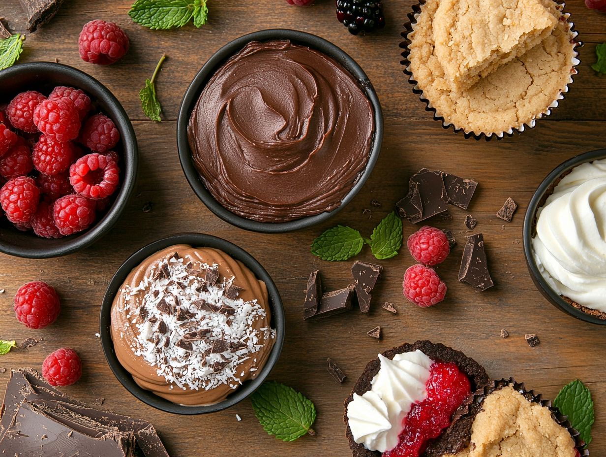 Nutritional facts for keto-friendly desserts highlighting additives and preservatives