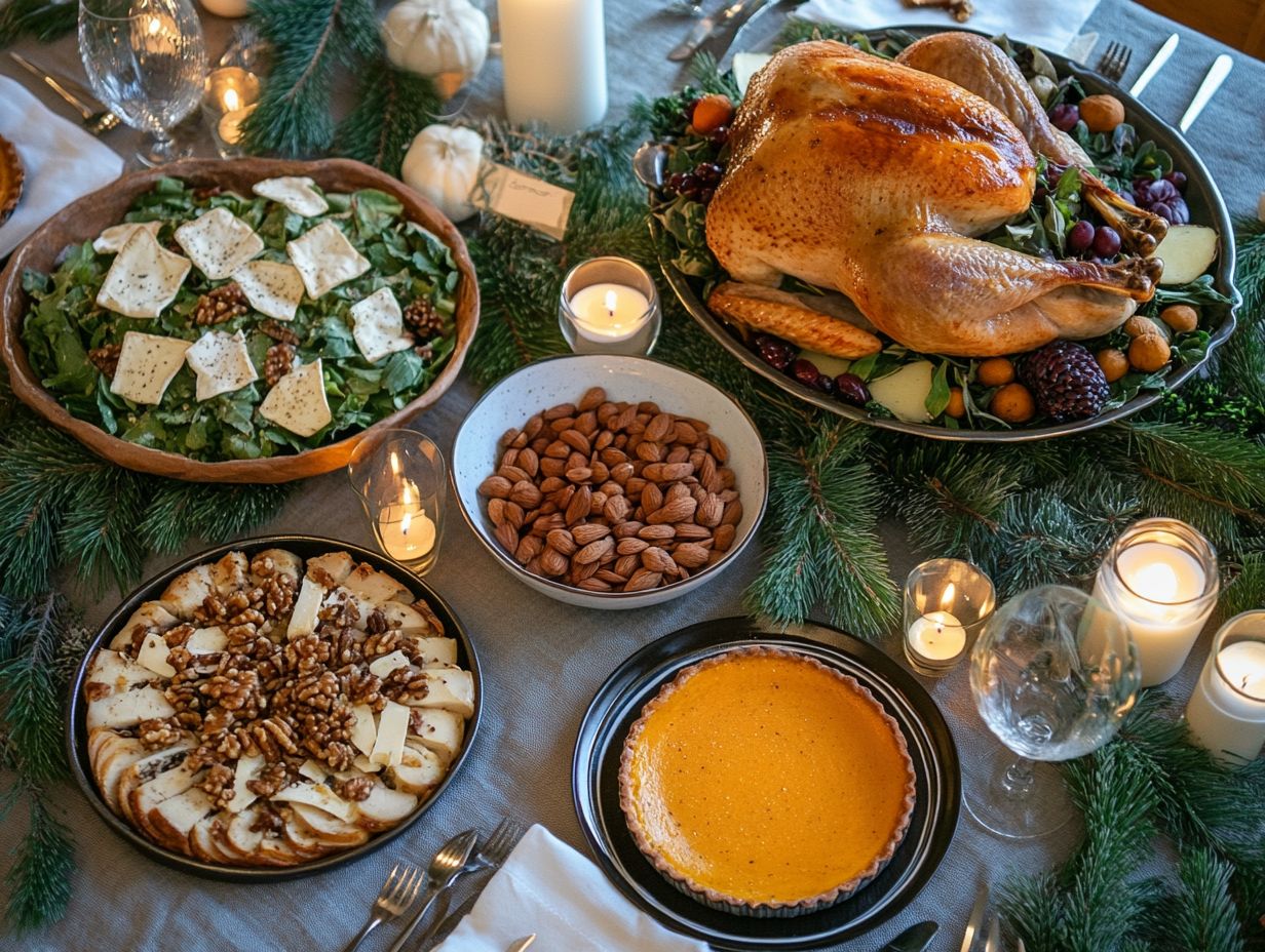 Keto-Friendly Holiday Desserts Display