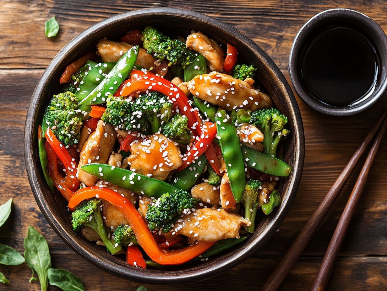 Delicious Cauliflower and Chicken Stir-Fry with vibrant vegetables