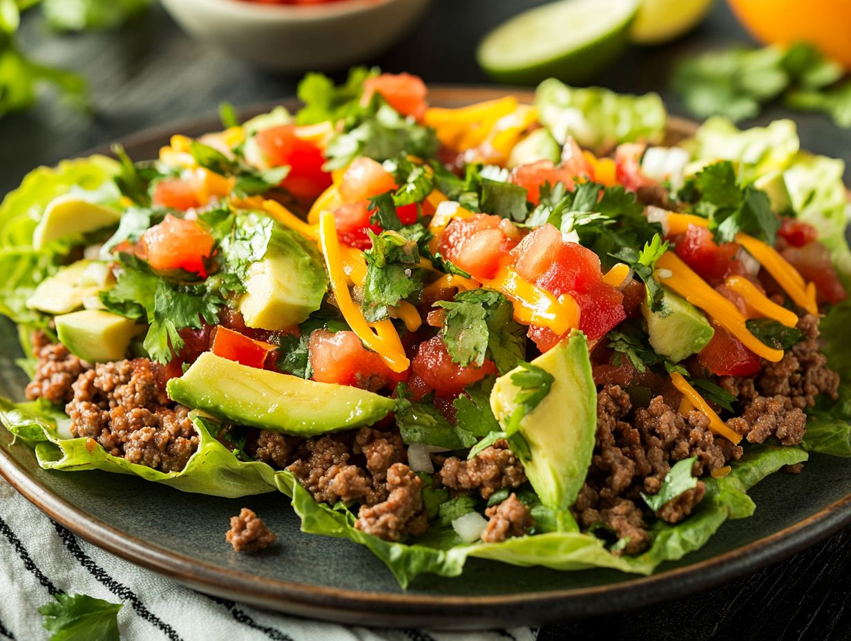 Delicious Avocado Shell Tacos filled with savory ingredients