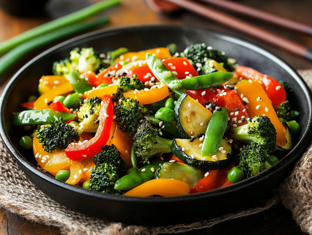 6. Brussels Sprouts and Green Bean Stir-Fry with Shrimp