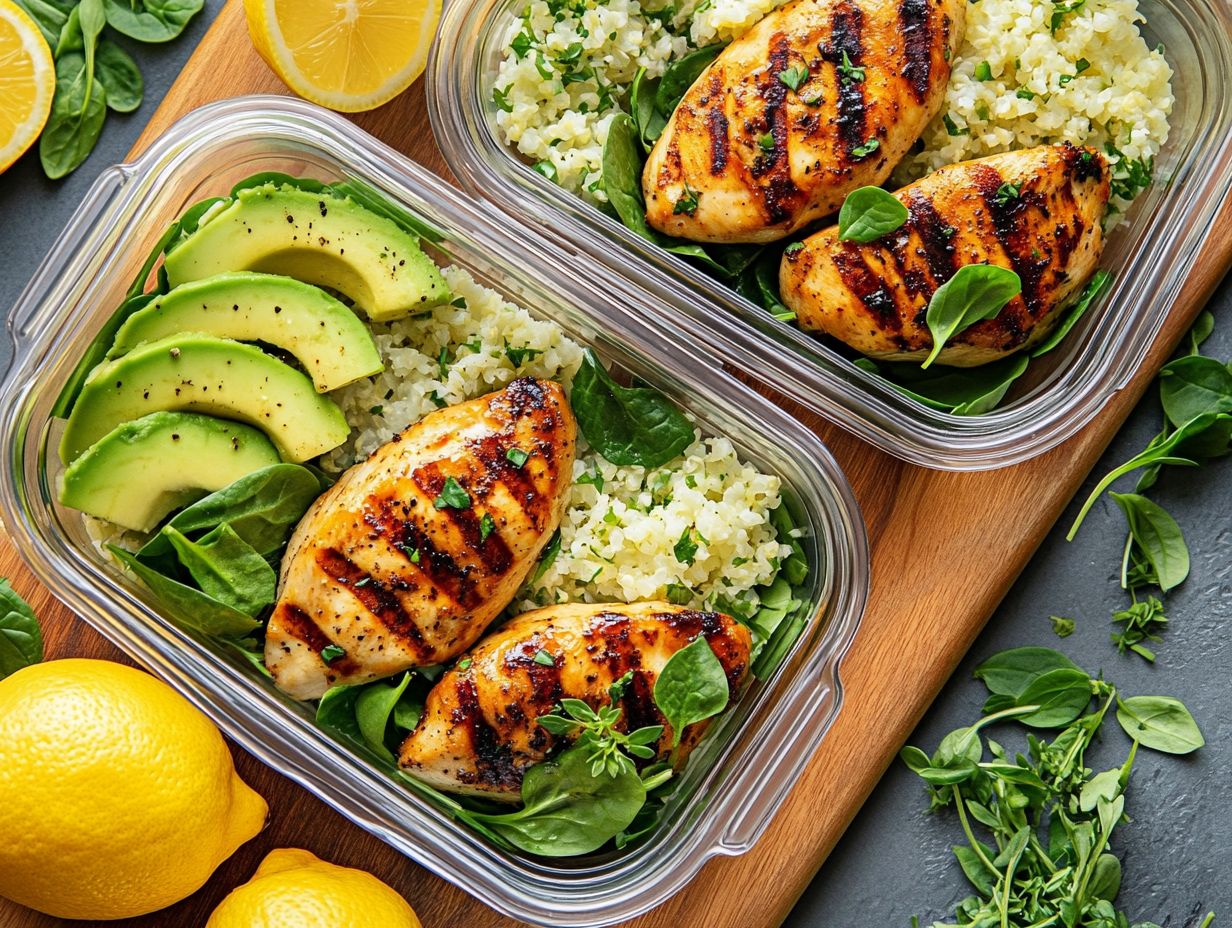 A collage of keto meal prep ideas to transform your eating habits.