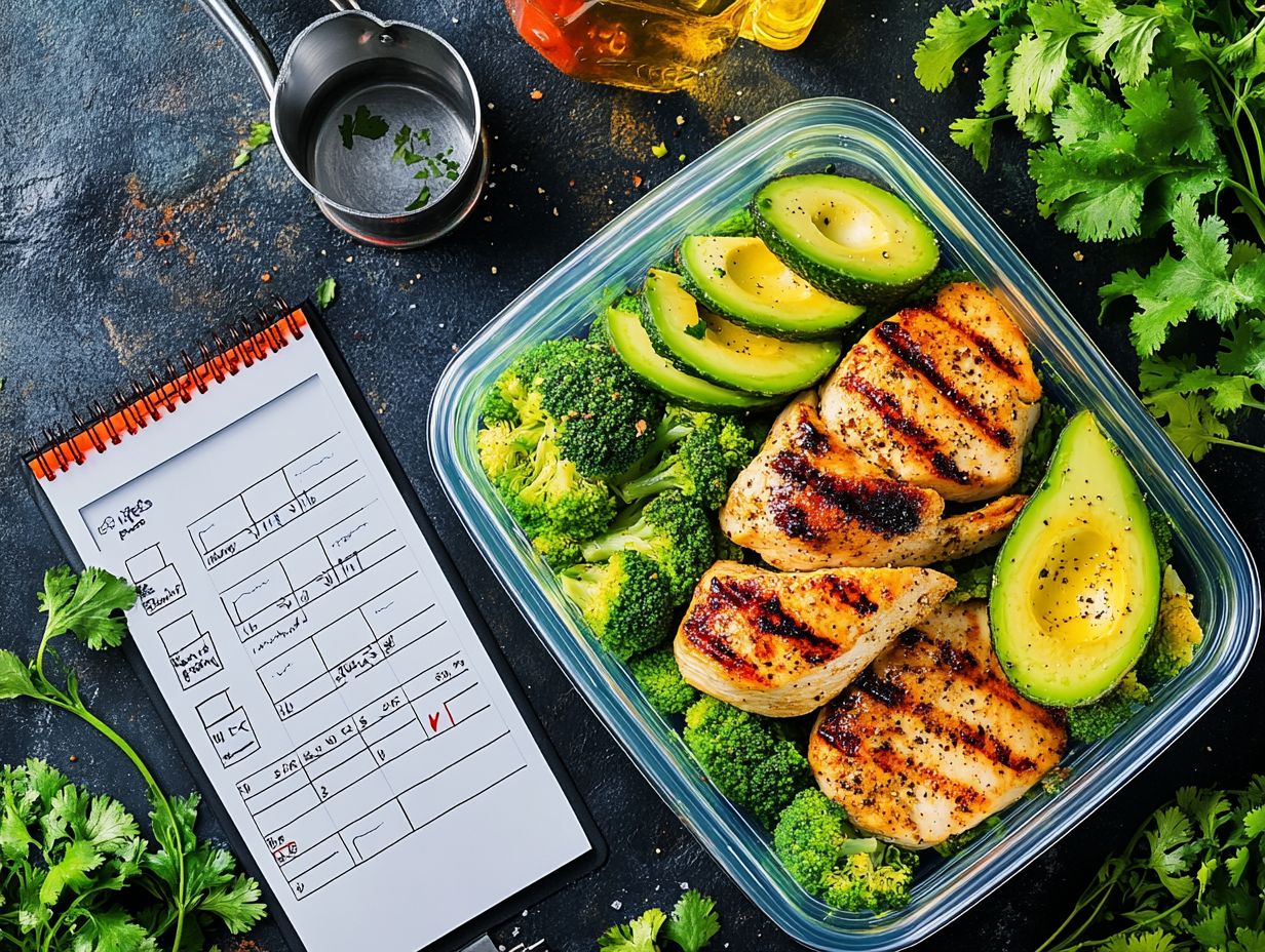 A visual guide to frequently asked questions about Keto Meal Prep.