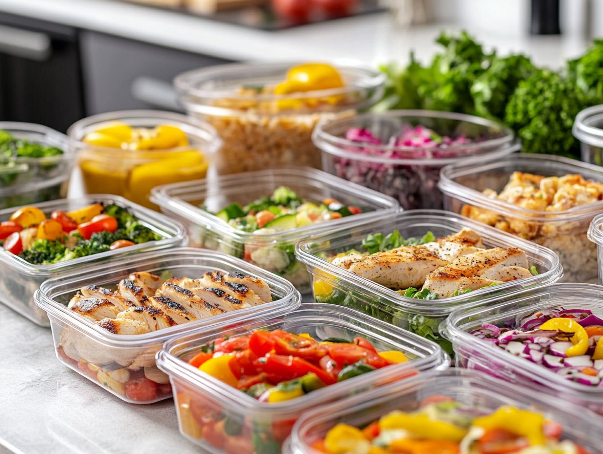 Key takeaways on meal prep containers for keto diet.