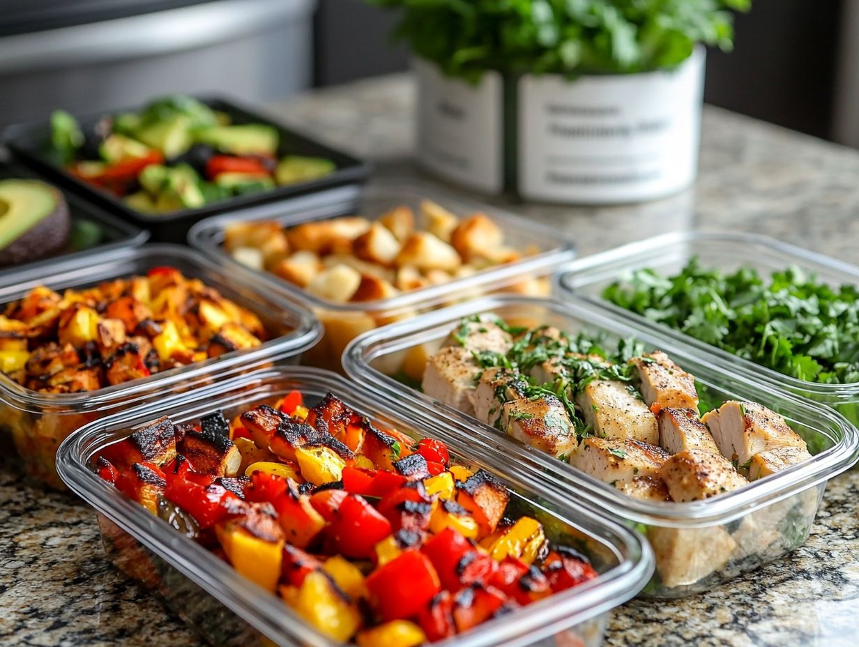 Image illustrating the benefits of meal prep for the Keto diet.