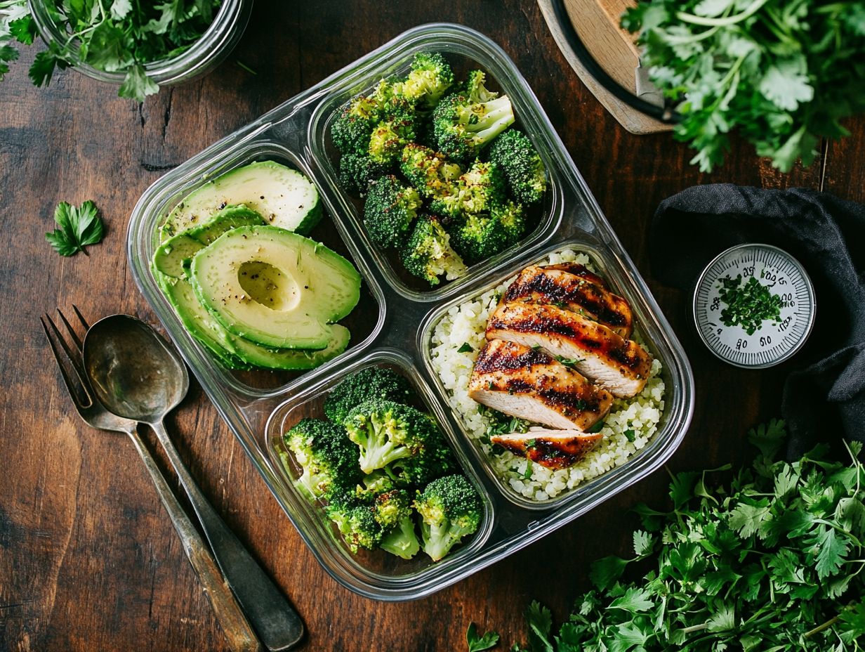 A visual guide to meal prepping for the Keto diet