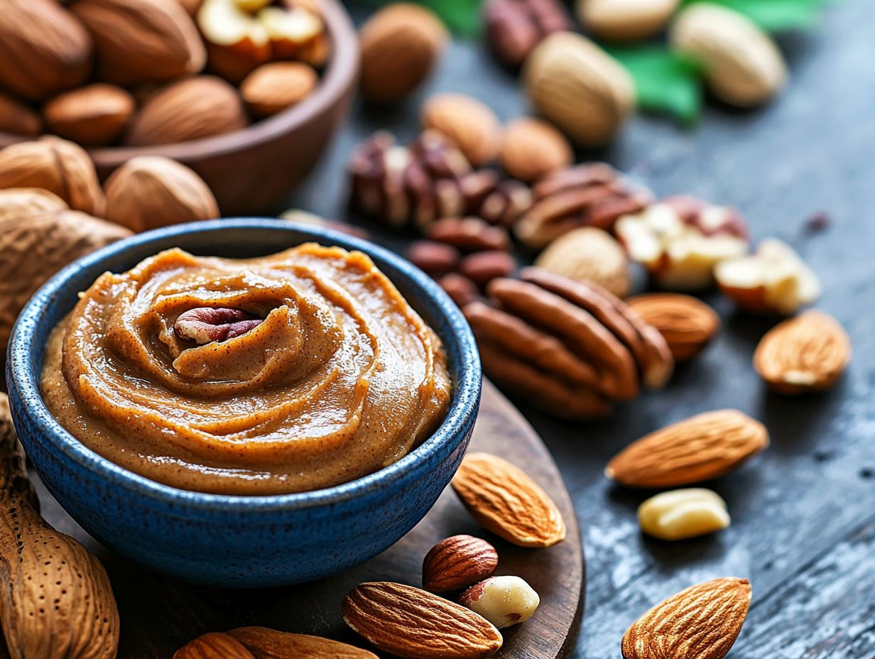 Selection of the best nuts for a keto diet